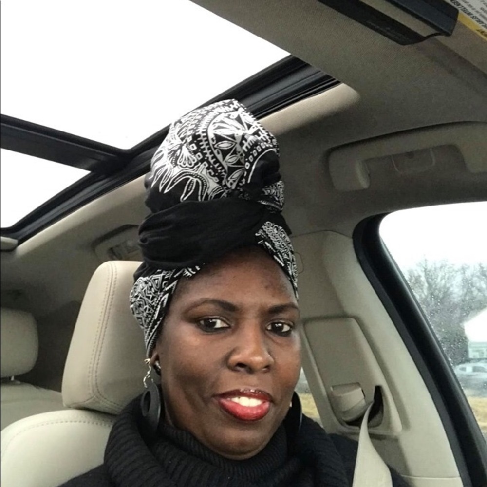 African Fabric Head Wrap 72x22 inches
